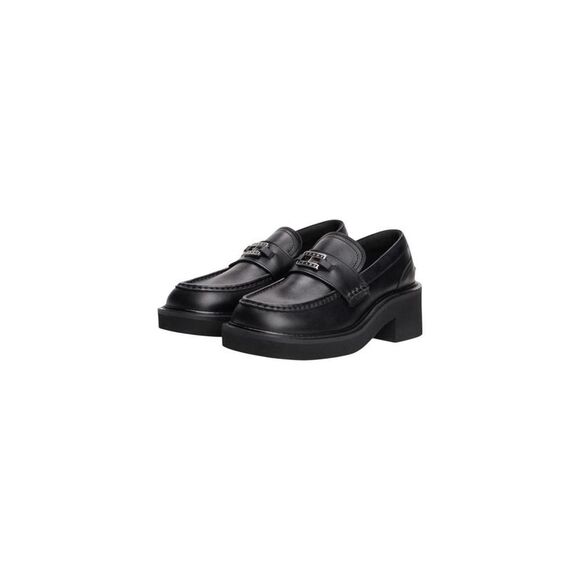 Tommy Hilfiger Jeans Black Leather High Heel Women\'s Pumps
